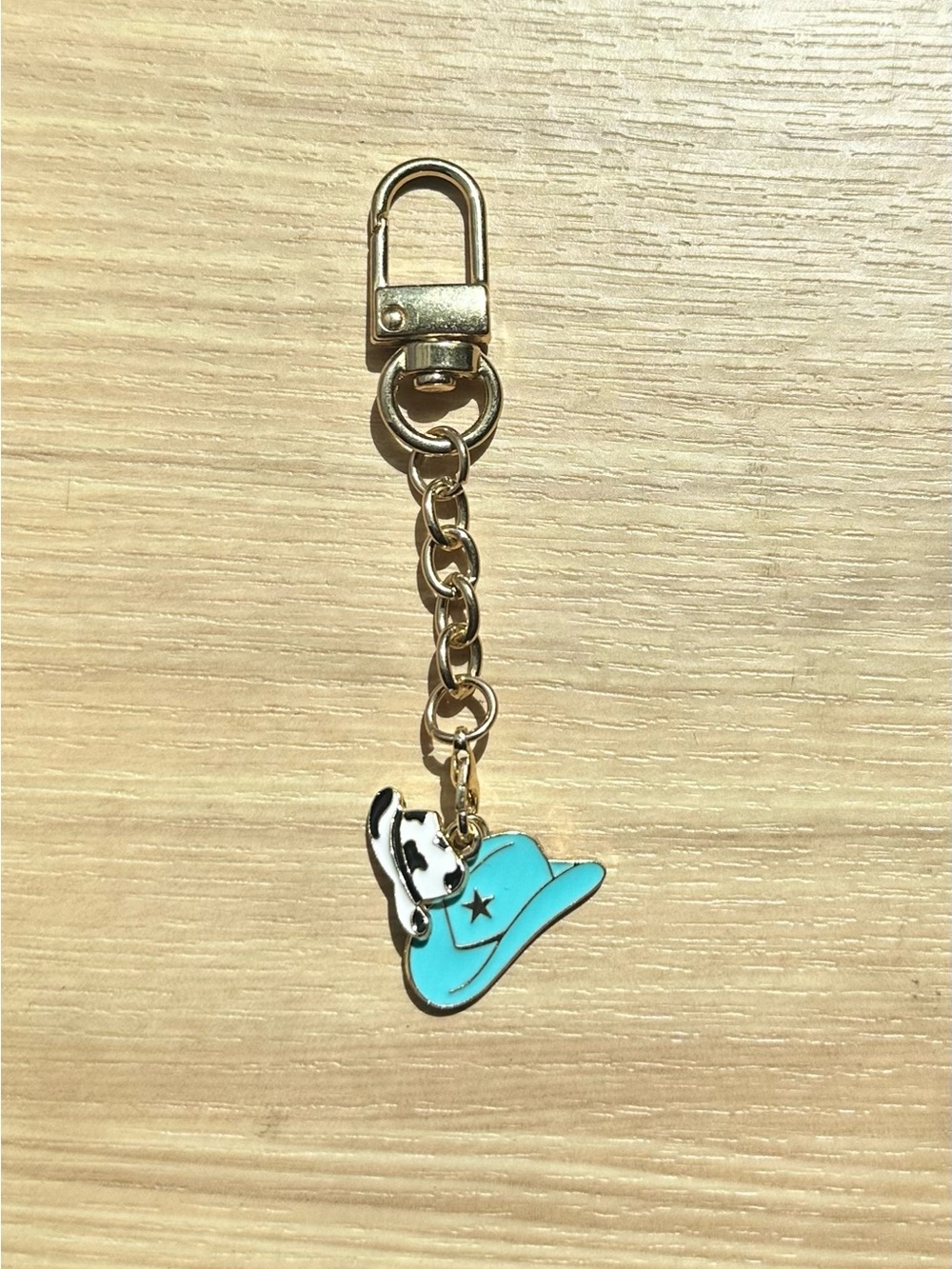 Cowboy Hat Keychain Charm hand designed